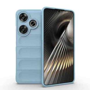 For Xiaomi Redmi Turbo 3 5G Magic Shield TPU + Flannel Phone Case(Light Blue)
