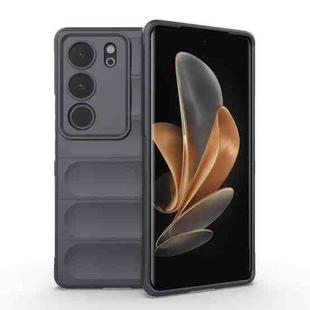 For vivo S17 Magic Shield TPU + Flannel Phone Case(Dark Grey)