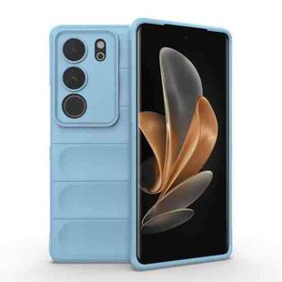 For vivo S17 Magic Shield TPU + Flannel Phone Case(Light Blue)