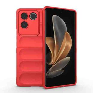 For vivo S17e Magic Shield TPU + Flannel Phone Case(Red)