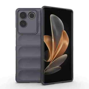 For vivo S17e Magic Shield TPU + Flannel Phone Case(Dark Grey)