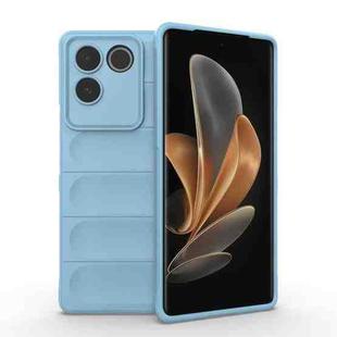 For vivo S17e Magic Shield TPU + Flannel Phone Case(Light Blue)
