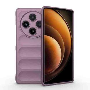 For vivo X100 5G Magic Shield TPU + Flannel Phone Case(Purple)