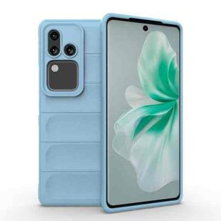 For vivo S18 5G Magic Shield TPU + Flannel Phone Case(Light Blue)