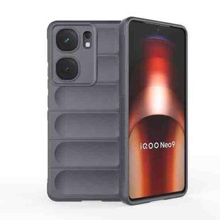 For vivo iQOO Neo9 Magic Shield TPU + Flannel Phone Case(Dark Grey)