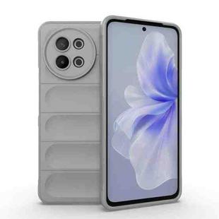 For vivo S18E 5G Magic Shield TPU + Flannel Phone Case(Grey)