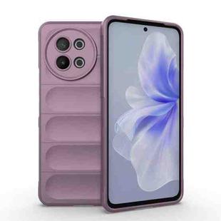 For vivo S18E 5G Magic Shield TPU + Flannel Phone Case(Purple)