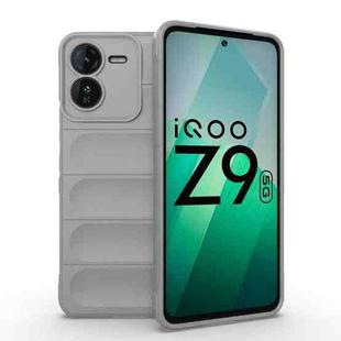 For vivo iQOO Z9 5G Magic Shield TPU + Flannel Phone Case(Grey)