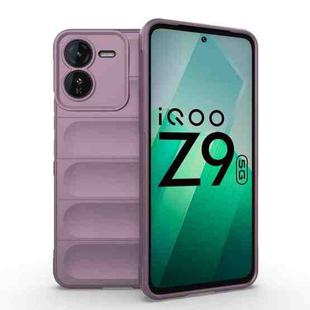 For vivo iQOO Z9 5G Magic Shield TPU + Flannel Phone Case(Purple)