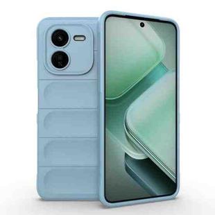 For vivo iQOO Z9X 5G Magic Shield TPU + Flannel Phone Case(Light Blue)