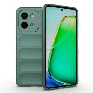 For vivo Y28 4G Magic Shield TPU + Flannel Phone Case(Dark Green)