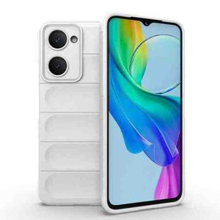 For vivo T3 Lite 5G India / Y28s Global Magic Shield TPU + Flannel Phone Case(White)