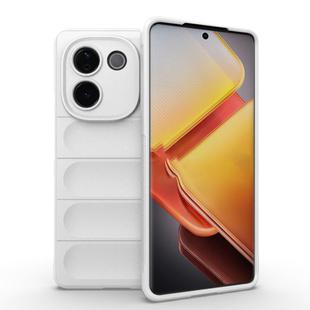 For vivo iQOO Z9s Pro India Magic Shield TPU + Flannel Phone Case(White)