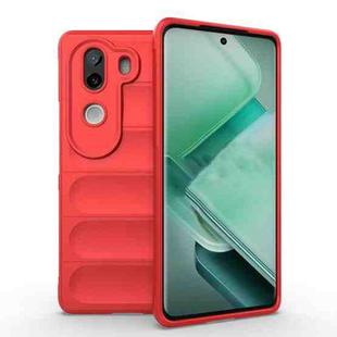 For vivo iQOO Z9s 5G Magic Shield TPU + Flannel Phone Case(Red)