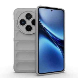 For vivo X200 Magic Shield TPU + Flannel Phone Case(Grey)