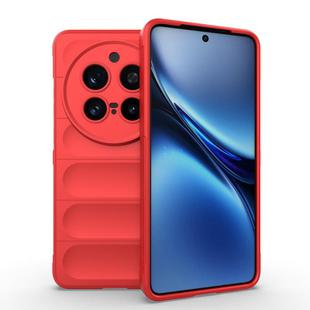 For vivo X200 Pro Magic Shield TPU + Flannel Phone Case(Red)