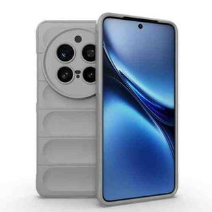 For vivo X200 Pro Magic Shield TPU + Flannel Phone Case(Grey)