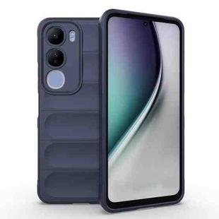 For vivo Y29 5G / Y19s 4G Magic Shield TPU + Flannel Phone Case(Dark Blue)