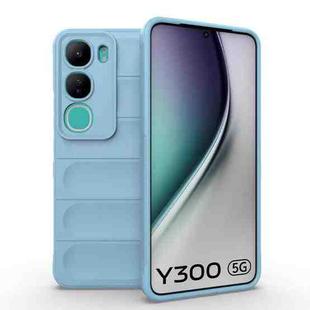 For vivo Y300 5G India / V40 Lite IDN Magic Shield TPU + Flannel Phone Case(Light Blue)