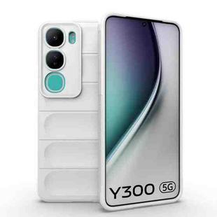 For vivo Y300 5G India / V40 Lite IDN Magic Shield TPU + Flannel Phone Case(White)