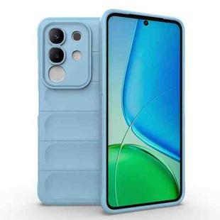 For vivo Y29 4G Global / T4x 5G Magic Shield TPU + Flannel Phone Case(Light Blue)