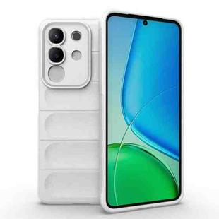 For vivo Y29 4G Global / T4x 5G Magic Shield TPU + Flannel Phone Case(White)