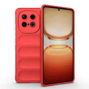 For vivo iQOO Z10 Turbo 5G Magic Shield TPU + Flannel Phone Case(Red)