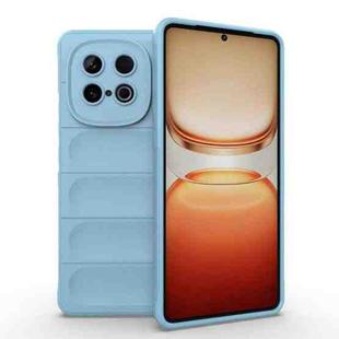 For vivo iQOO Z10 Turbo 5G Magic Shield TPU + Flannel Phone Case(Light Blue)