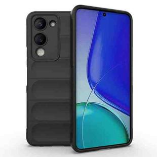 For vivo Y19 5G Global / Y29s 5G Global Magic Shield TPU + Flannel Phone Case(Black)