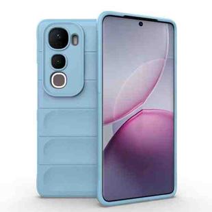 For vivo Y400 Pro 5G India Magic Shield TPU + Flannel Phone Case(Light Blue)