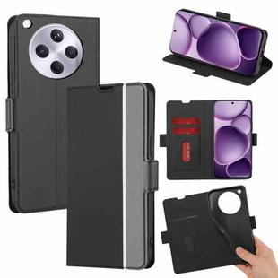 For OPPO Find X8s+ 5G Twill Texture Side Button Leather Phone Case(Black)
