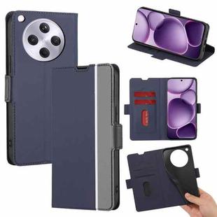 For OPPO Find X8s+ 5G Twill Texture Side Button Leather Phone Case(Blue)