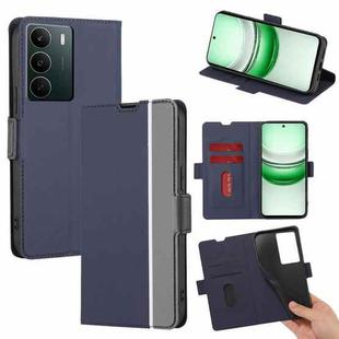 For Realme C71 4G Twill Texture Side Button Leather Phone Case(Blue)