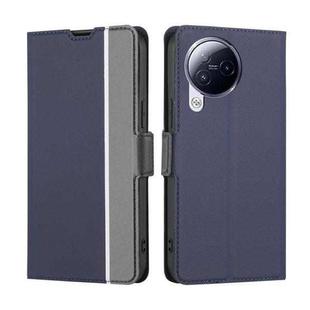 For Xiaomi Civi 3 5G Twill Texture Side Button Leather Phone Case(Blue)