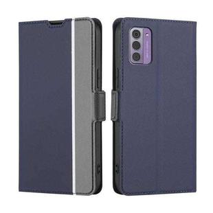 For Nokia G42 5G Twill Texture Side Button Leather Phone Case(Blue)