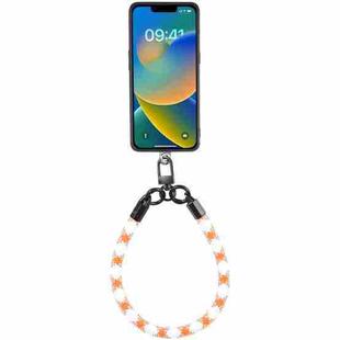 Universal Phone Short Lanyard(Orange White)