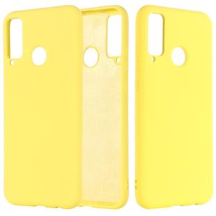 For Huawei Honor Play 4T Solid Color Liquid Silicone Shockproof Full Coverage Protective Case(Yellow)