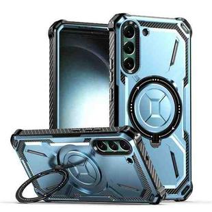 For Samsung Galaxy S22+ 5G Armor Series Holder Phone Case(Blue)