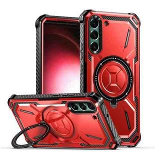 For Samsung Galaxy S21+ 5G Armor Series Holder Phone Case(Red)