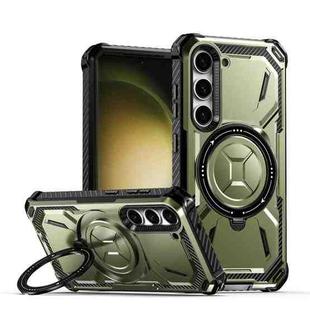 For Samsung Galaxy S24 5G Armor Series Holder Phone Case(Army Green)