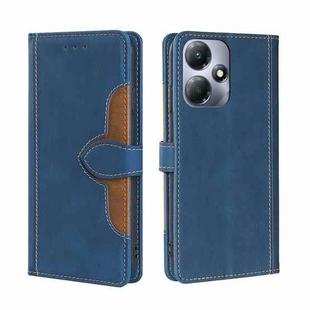 For Infinix Hot 30 Play 4G Skin Feel Magnetic Buckle Leather Phone Case(Blue)