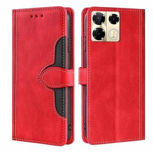 For Infinix Note 40 Pro 5G Skin Feel Magnetic Buckle Leather Phone Case(Red)