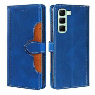 For Infinix Hot 50 4G Skin Feel Magnetic Buckle Leather Phone Case(Blue)