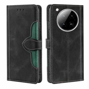 For Infinix Zero 40 4G Skin Feel Magnetic Buckle Leather Phone Case(Black)