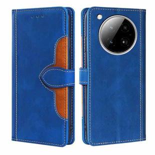 For Infinix Zero 40 4G Skin Feel Magnetic Buckle Leather Phone Case(Blue)