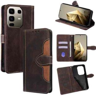 For Infinix Note 50 Pro+ 5G Skin Feel Magnetic Buckle Leather Phone Case(Brown)