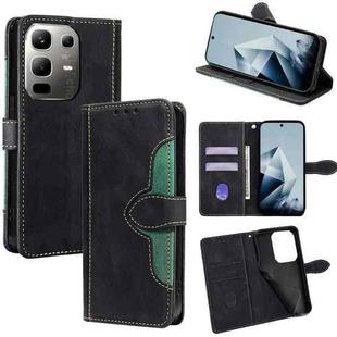For Infinix Note 50x 5G Skin Feel Magnetic Buckle Leather Phone Case(Black)