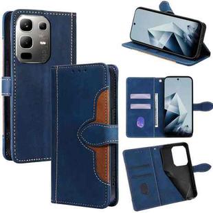 For Infinix Note 50x 5G Skin Feel Magnetic Buckle Leather Phone Case(Blue)