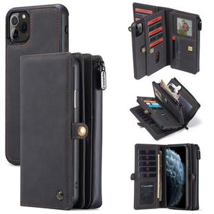 For iPhone 11 Pro CaseMe 018 Detachable Multi-functional Horizontal Flip Leather Case, with Card Slot & Holder & Zipper Wallet & Photo Frame(Black)