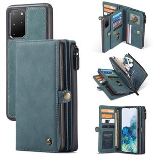 For Samsung Galaxy S20+ CaseMe 018 Detachable Multi-functional Horizontal Flip Leather Case, with Card Slot & Holder & Zipper Wallet & Photo Frame(Blue)